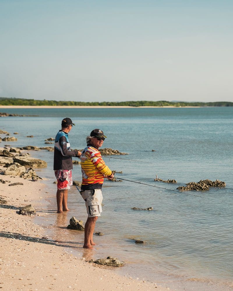 Fishing for barramundi at Princess Charlotte Bay