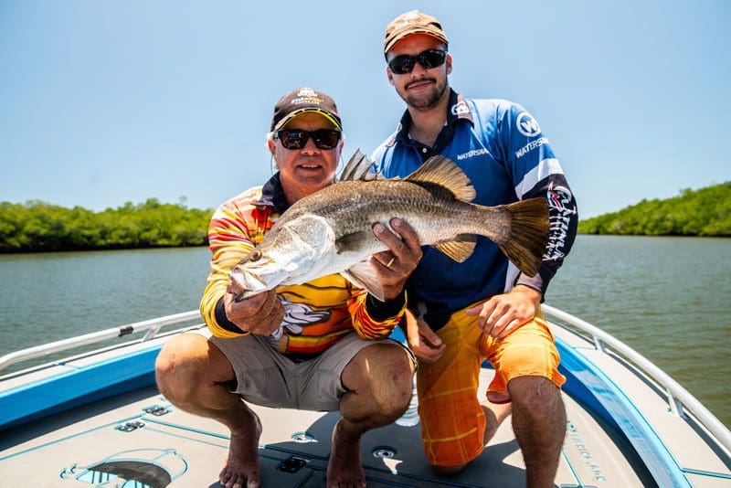 First fish for the barra competition for Colbee Moody