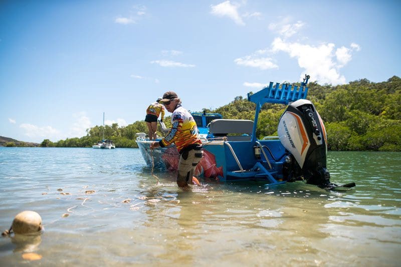 Secure the boat before a walk to Zoe Falls