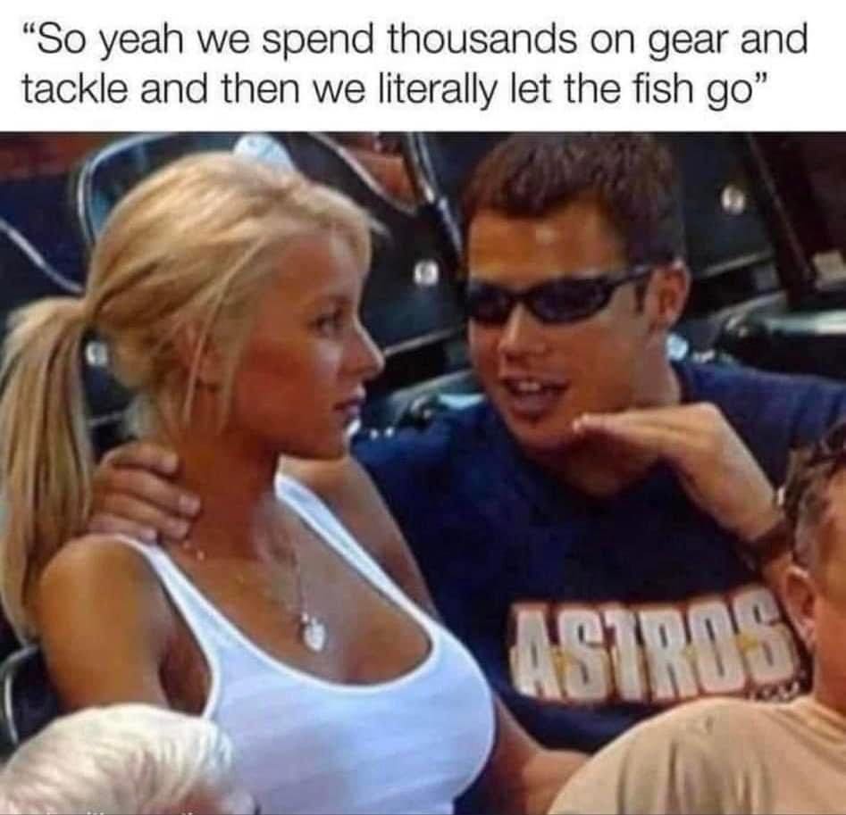 catch and release funny fishing meme