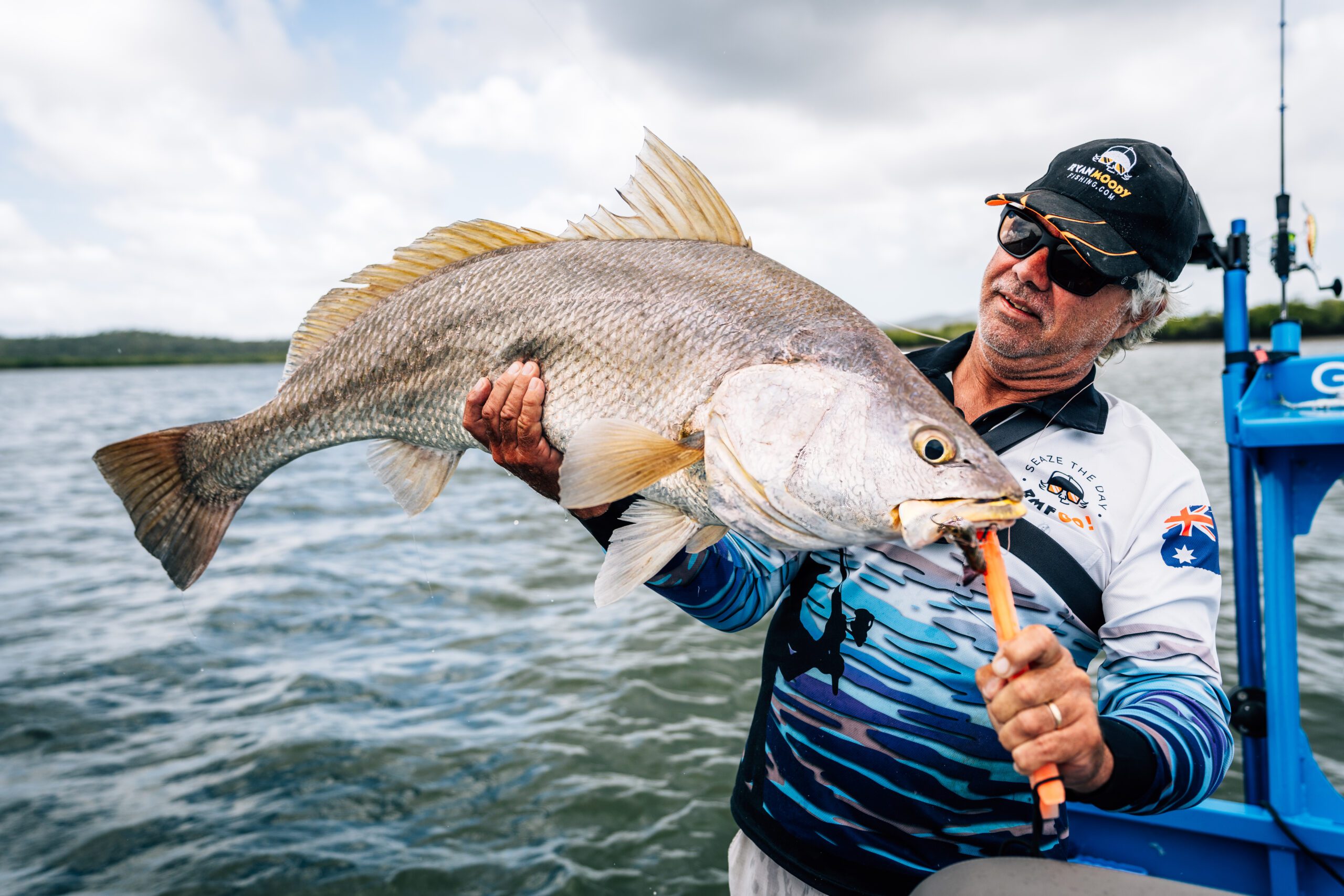 Ryan_Jewfish_Fishlift_PortClinton–2 Black jewfish using barramundi techniques
