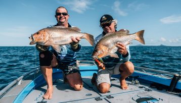 Golden Snapper double hook up offshore